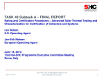 Subtask A: Final Report Presentation to ExCo June 14, 2013